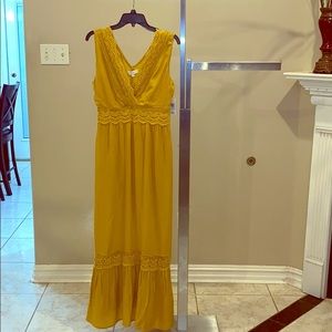 Mustard Yellow Maxi Dress